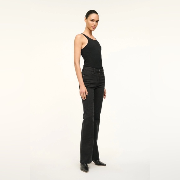 STAUD X Wrangler The Loose Jean in Black - Picture 1 of 11
